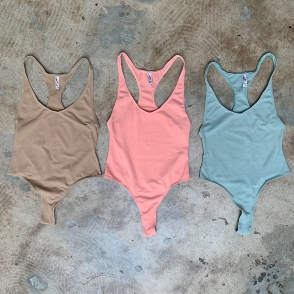 american apparel racerback thong 3-pack 🎀🍵📦